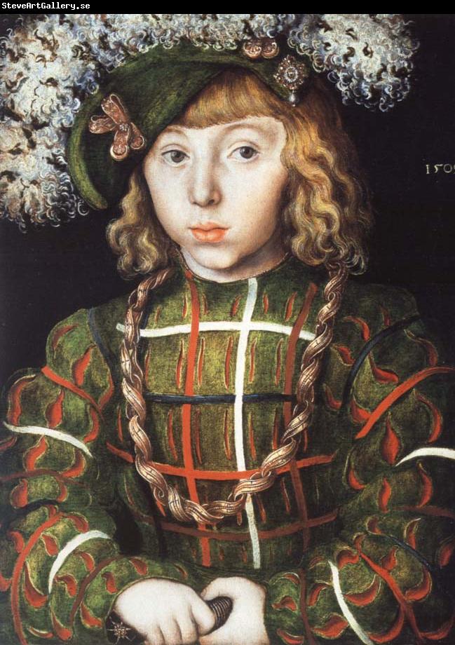 CRANACH, Lucas the Elder Portrait of Johann Friedrich the Magnanimous at the Age of Six
